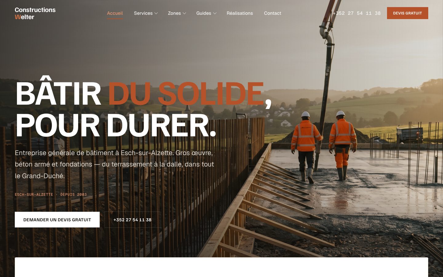 Aperçu du design Constructions Welter — Solide
