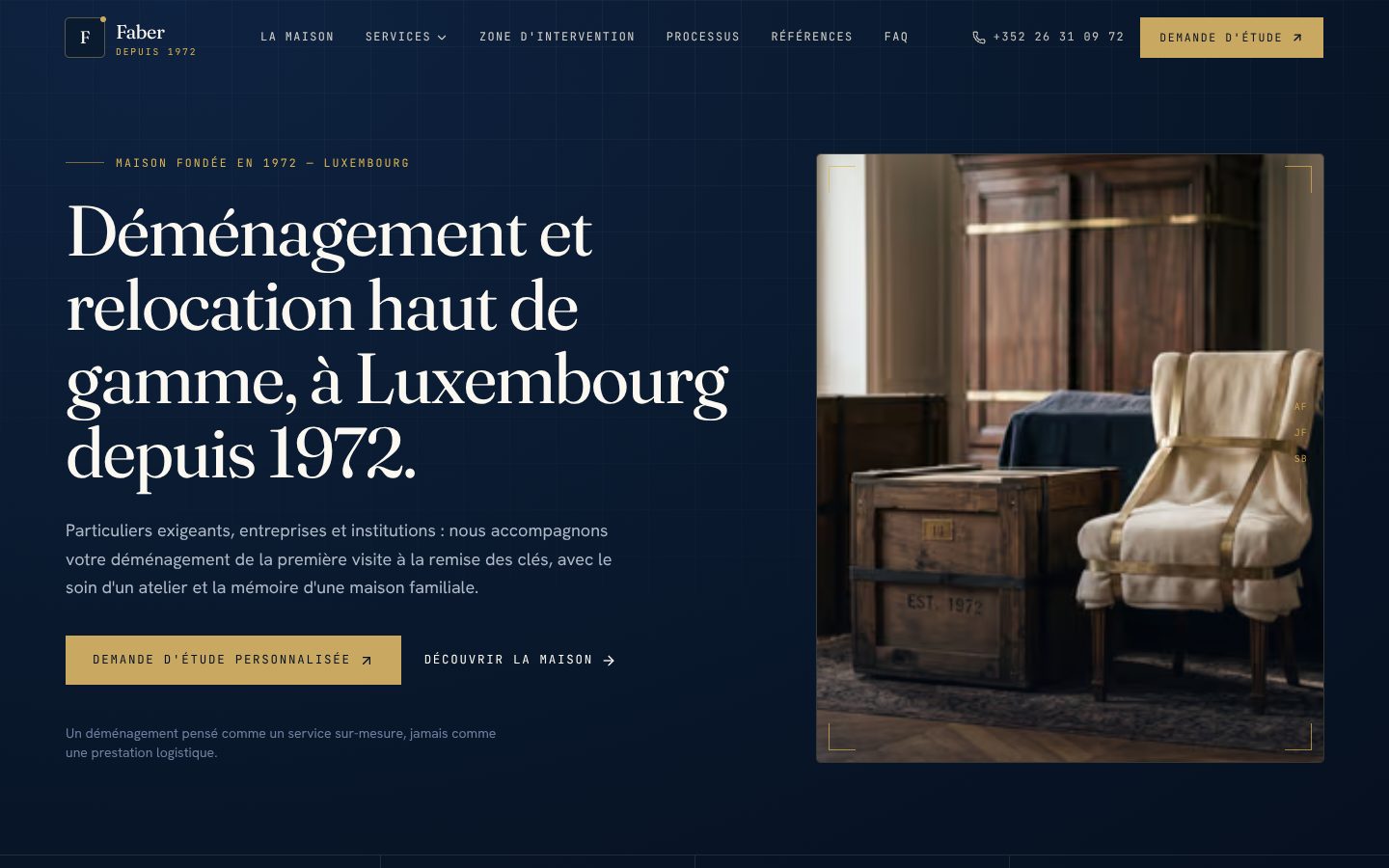 Aperçu du design Luxury Déménagement