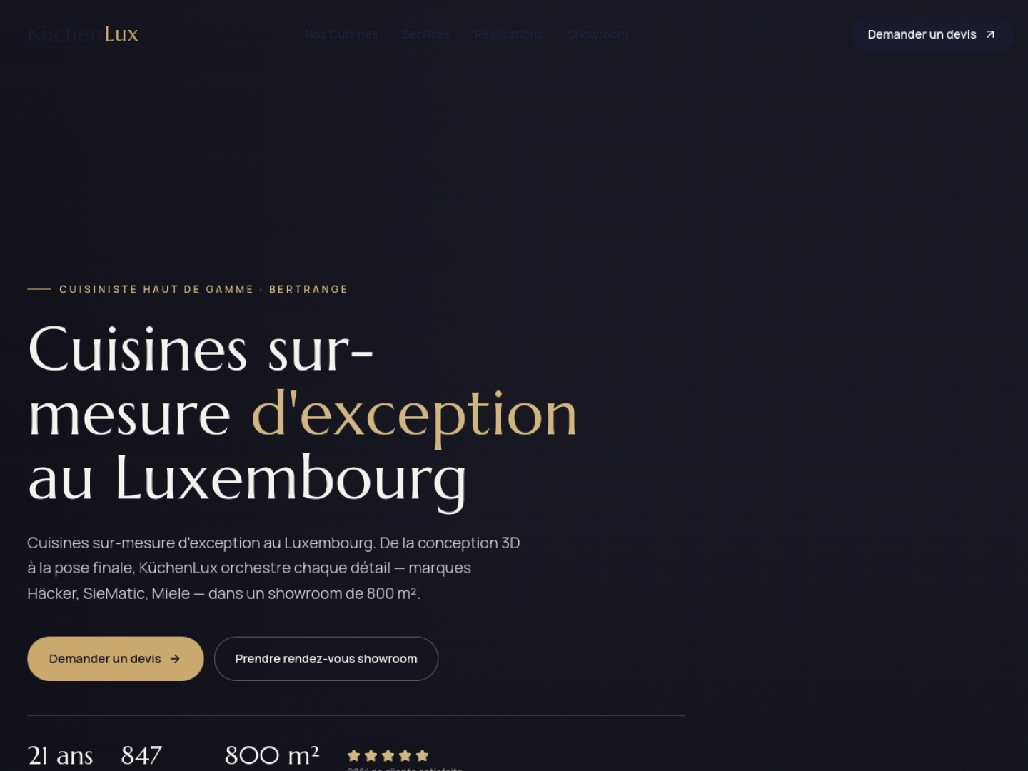 Aperçu du design KüchenLux