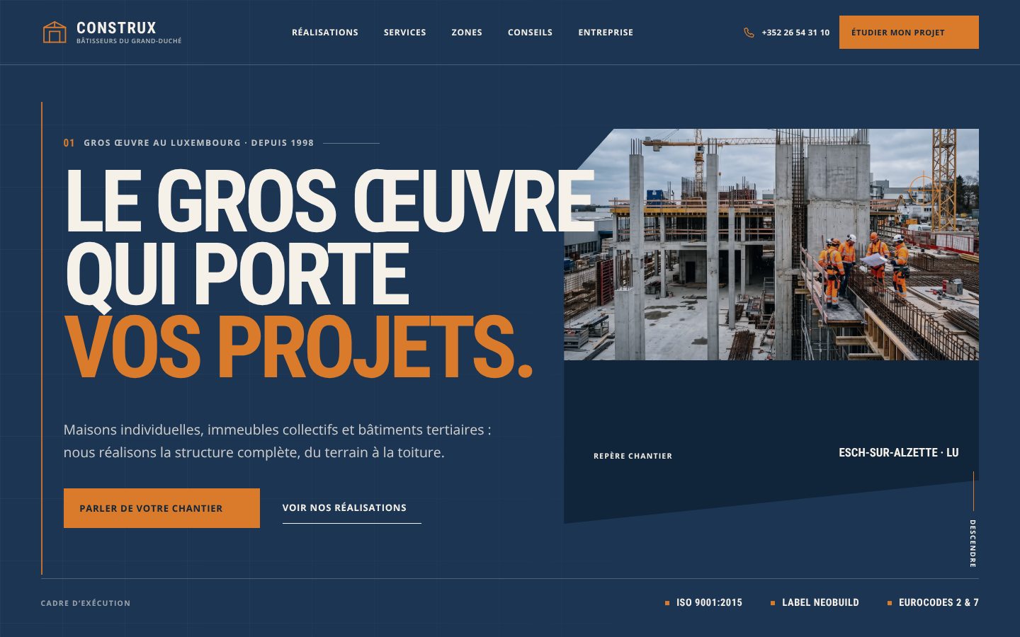Aperçu du design Construx