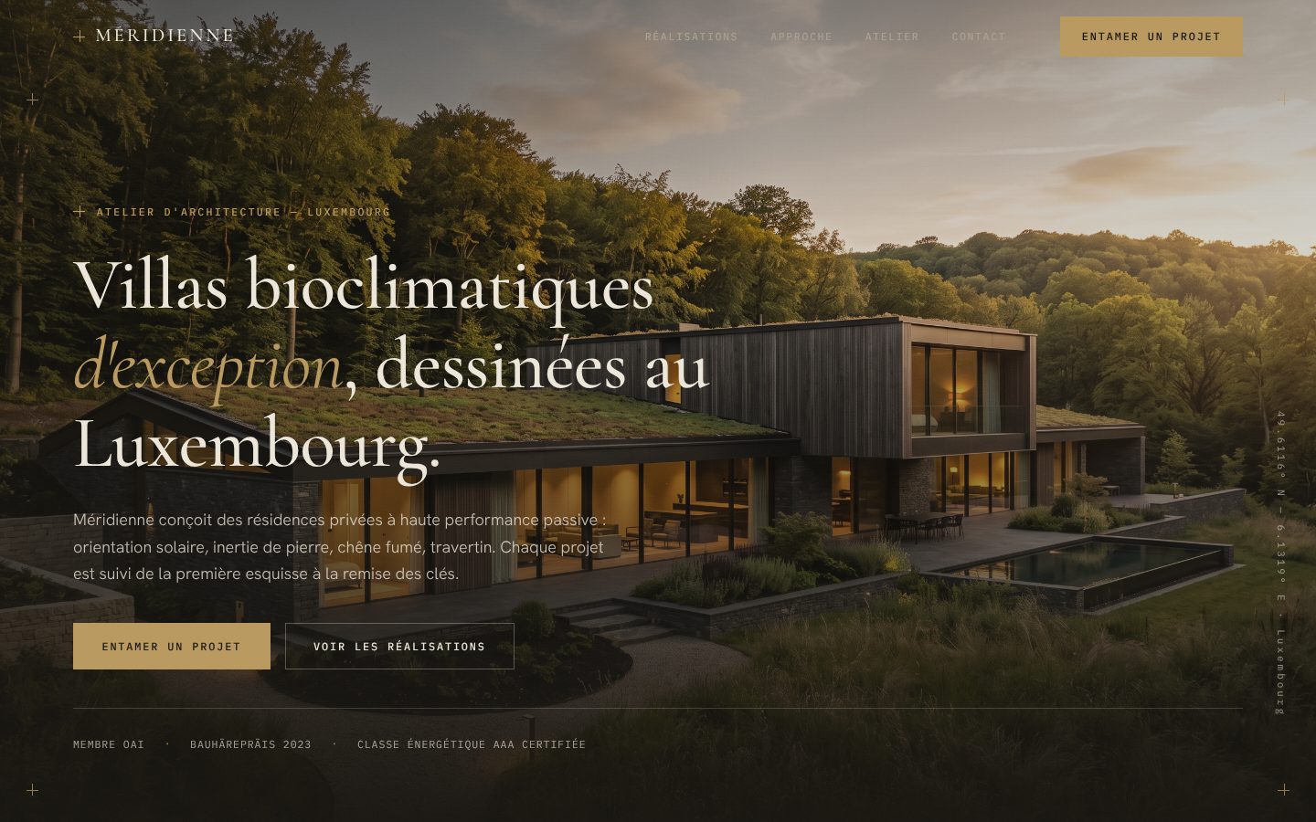 Aperçu du design Méridienne