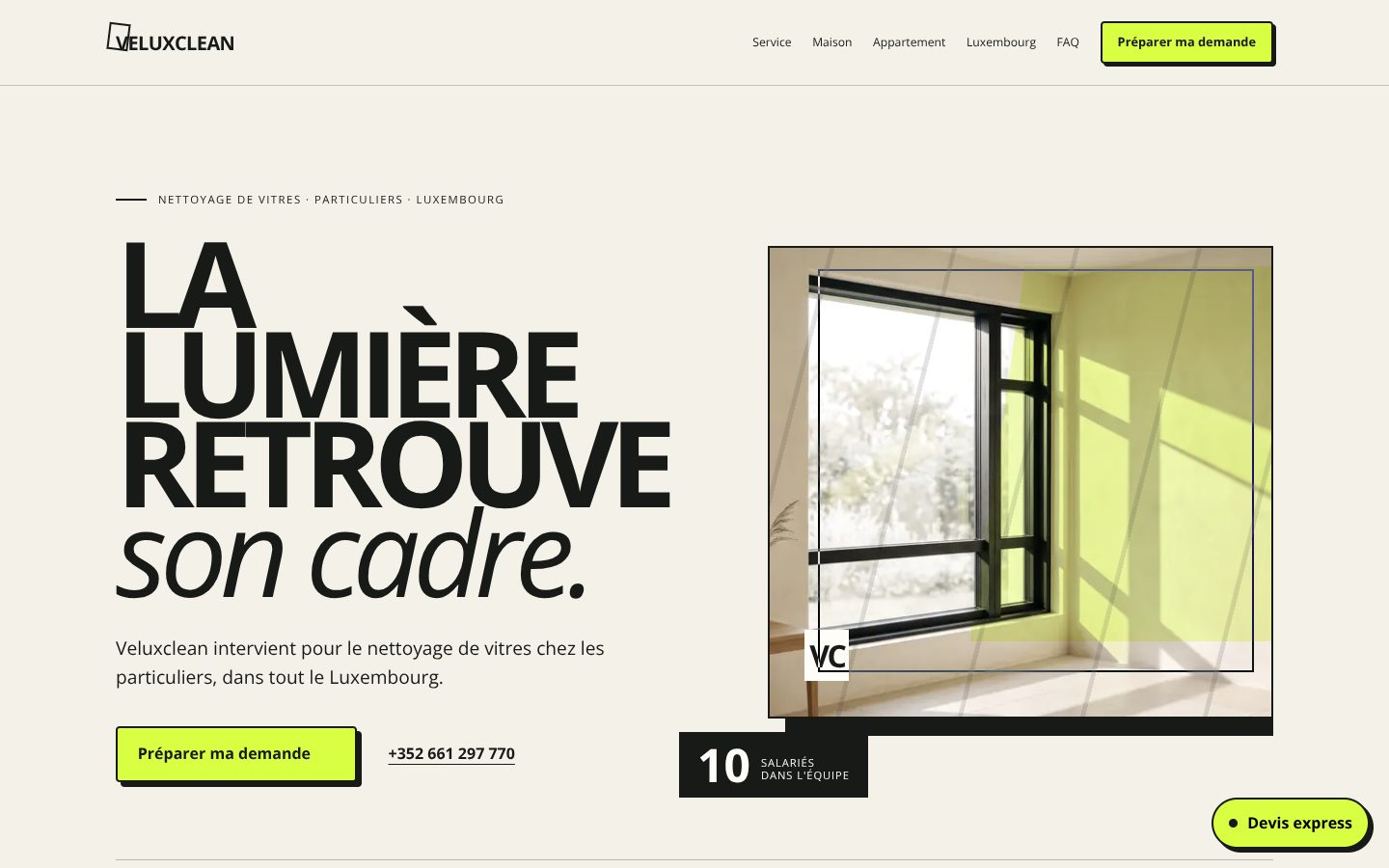 Aperçu du design VeluxClean
