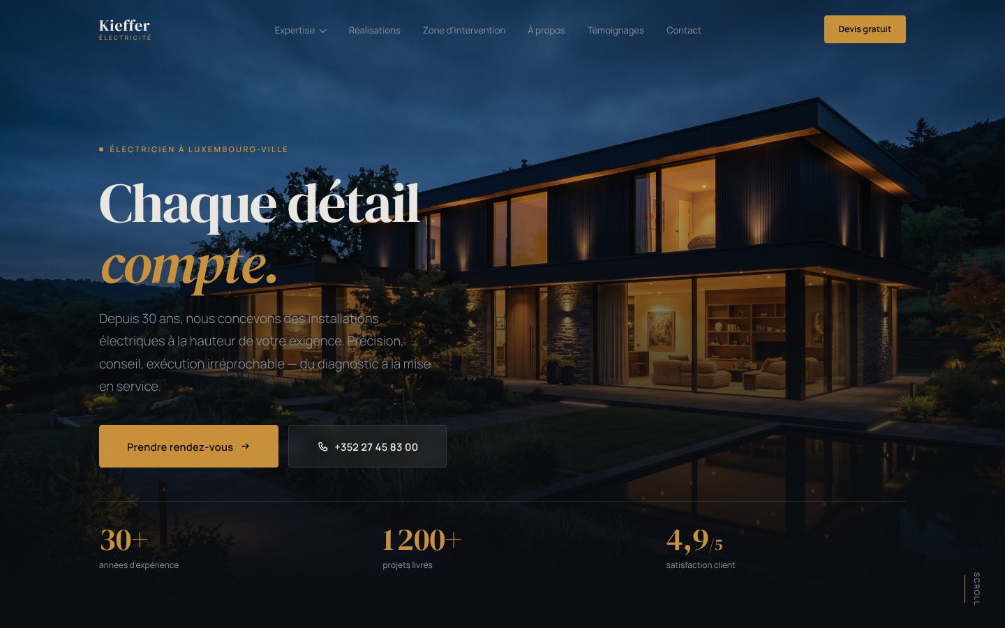 Aperçu du design KiefferElec