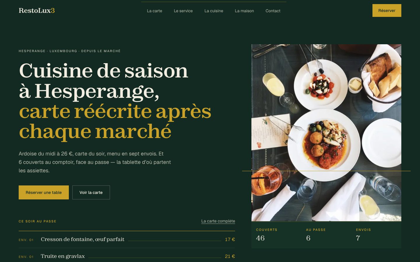 Aperçu du design RestoLux