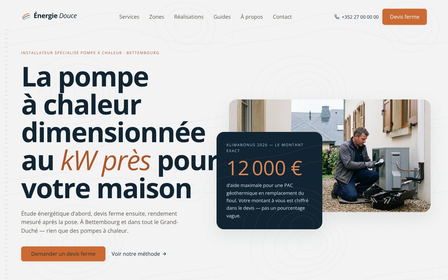 Aperçu du design Énergie Douce