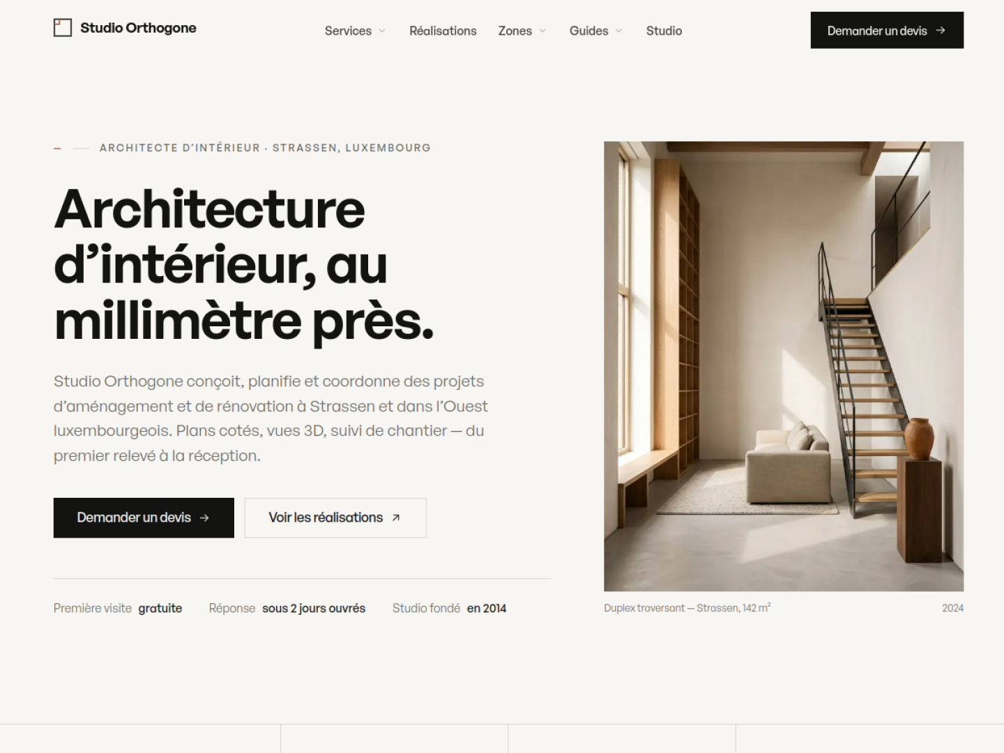 Aperçu du design Studio Orthogone