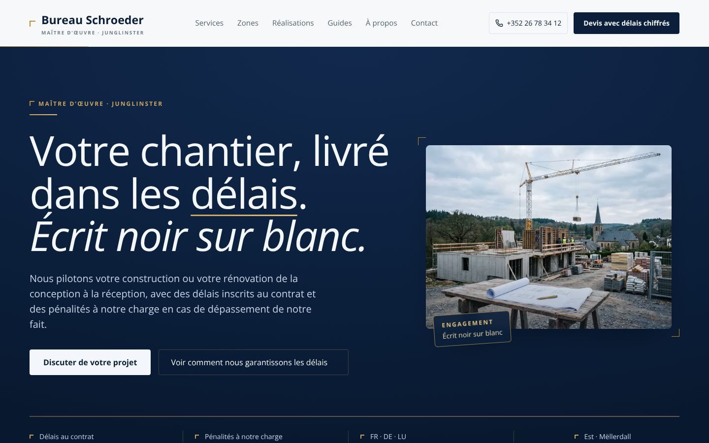 Aperçu du design Bureau Schroeder — Maître d'œuvre