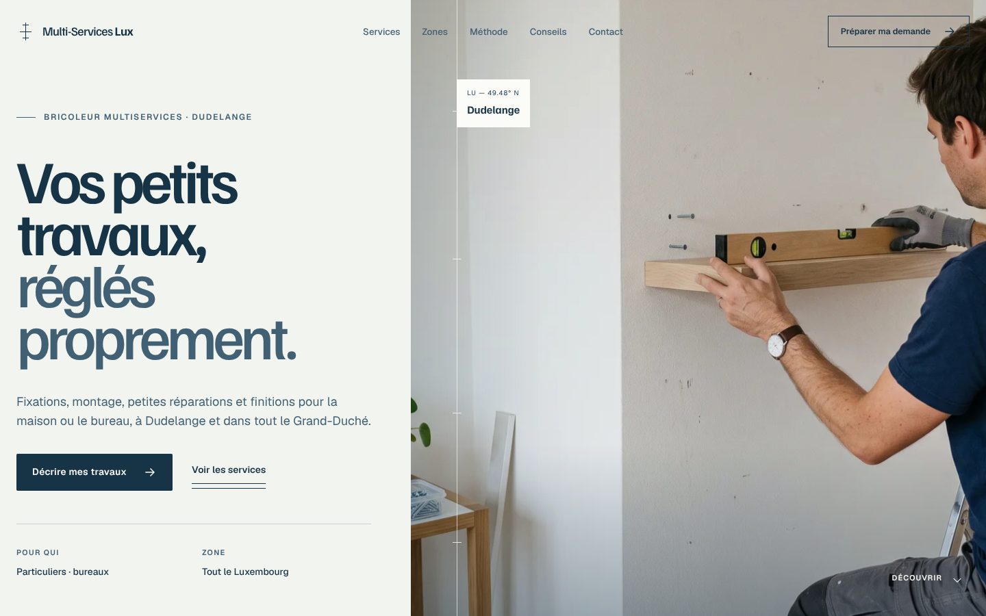 Aperçu du design Multi-Services Lux